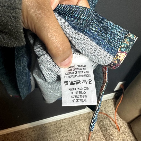 Robert Graham Men's Blue/Multi Classic Fit Short Sleeve Golf Polo Shirt Size 2XL - Picture 8 of 9